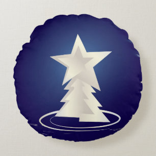 Coussins Ronds Noël blanc