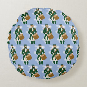 Coussins Ronds Noël Casse-Noisette Bleu Marine