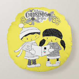 Coussins Ronds Noël Coussin, Joyeux Noël