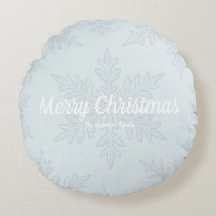 Coussins Ronds Noël flocon de neige scandinave 