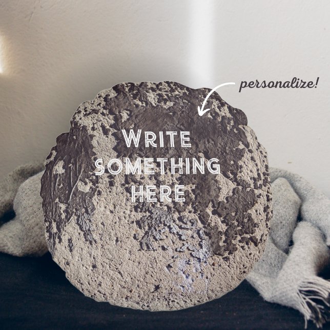 Coussins Ronds noir et blanc Abstrait (paroi fissurée) (Créateur téléchargé)