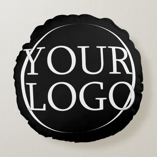 Coussins Ronds Nom de l'entreprise Créer votre propre texte d'ent (Devant)