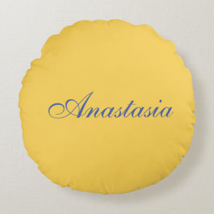 Coussins Ronds Nom d'écriture professionnelle classique personnal