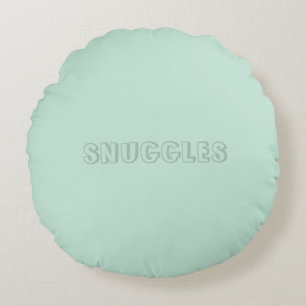 Coussins Ronds Nom personnalisable "Snuggles"