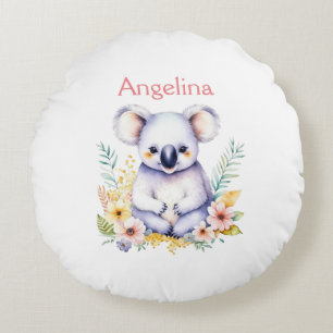 Coussins Ronds Nounours Oursonne Douce Koala Personnalisée  