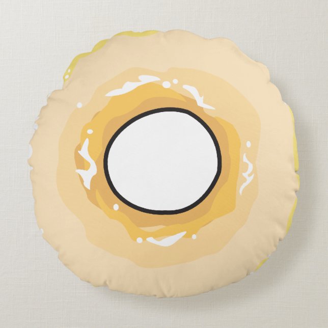 Coussins Ronds Nourriture pour Thought_Dreaming of Donuts_Totally (Devant)