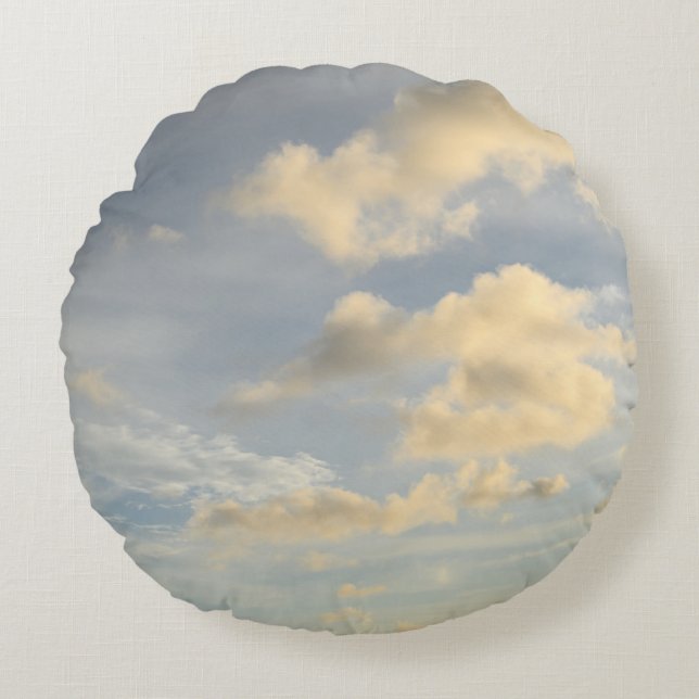 Coussins Ronds Nuages ​​caribéens de rêve 2 (Devant)