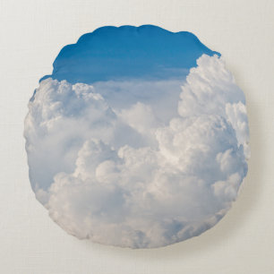 Coussins Ronds Nuages dans le ciel