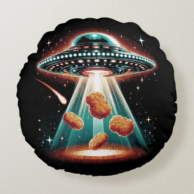 Coussins Ronds Nugget de poulet croustillant (Devant)