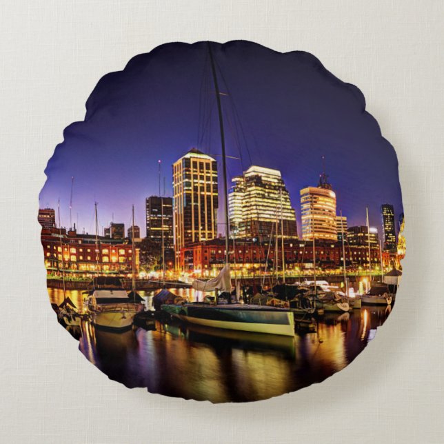 Coussins Ronds Nuit chez Puerto Madero (Devant)