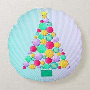 Coussins Ronds O Christmas Whimsey Folk Art