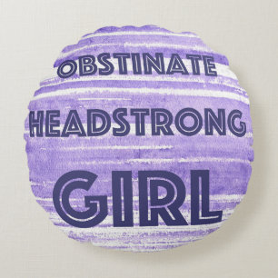 COUSSINS RONDS OBSTINER UN POIDS DE TÊTE ROND JETER PILLOW PURPLE