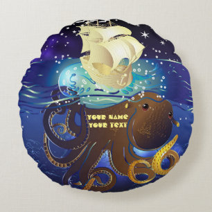 Coussins Ronds Octopus Huge et Caravella