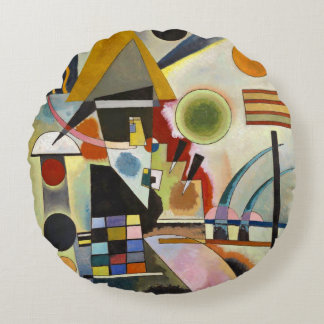 Coussins Ronds Oeuvre Abstraite de Kandinsky