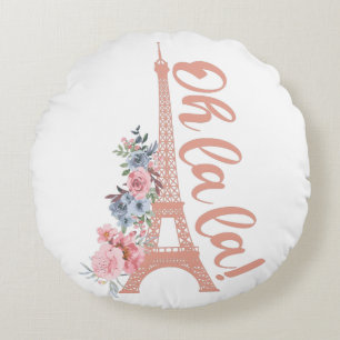 Coussins Ronds Oh La La - Tour Eiffel Paris France