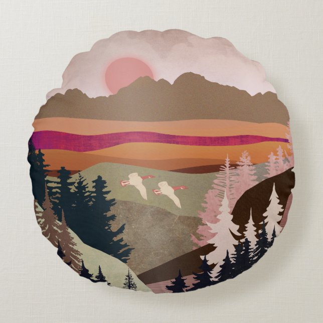 Coussins Ronds Oie d'été (Devant)