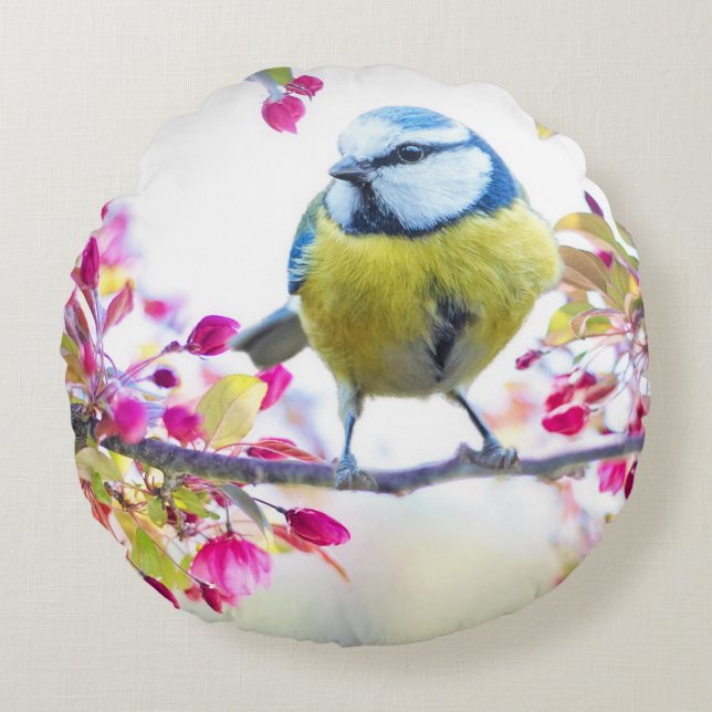 Coussins Ronds Oiseau mignon (Devant)