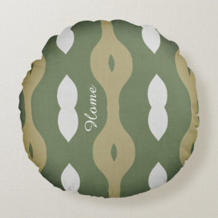 Coussins Ronds Olive Rhythm Nordic Atelier