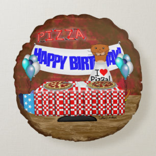 Coussins Ronds Oliver The Otter est 6 Years Old ! Joyeux annivers