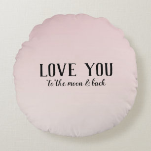 Coussins Ronds Ombre rose pâle