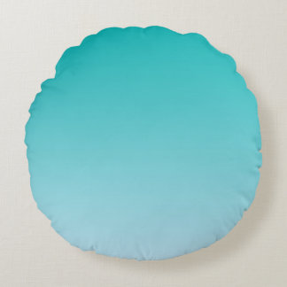 Coussins Ronds Ombre turquoise