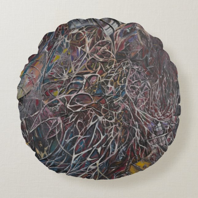 Coussins Ronds Ondes cérébrales 2014 (Devant)