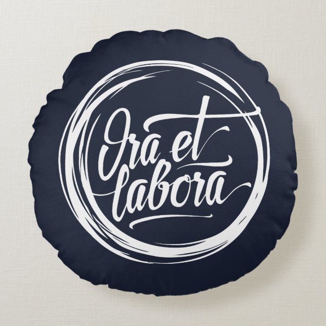 Coussins Ronds Ora et labora (Devant)