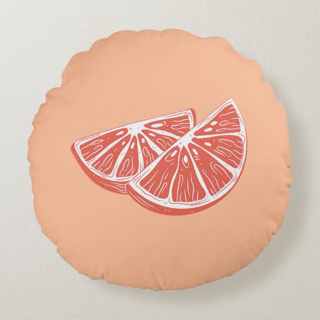 Coussins Ronds Orange (Devant)