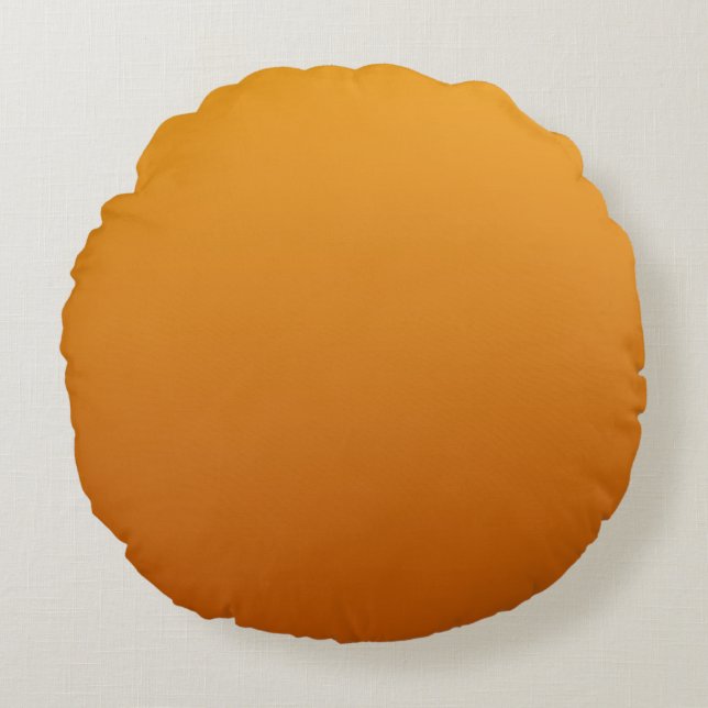 Coussins Ronds Orange doré Orange brûlé Brun doré (Devant)
