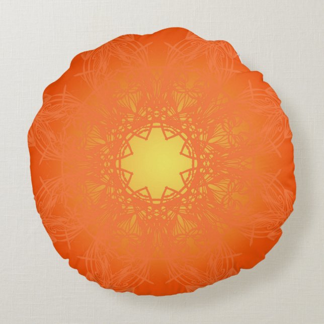 Coussins Ronds orange naturel (Dos)