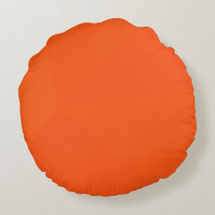 Coussins Ronds Orange, simple, moderne, cool, art géométrique ten