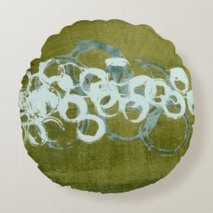 Coussins Ronds Orbes vertes I