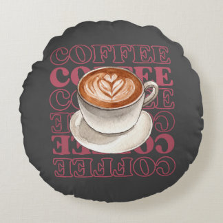 Coussins Ronds oreiller à jetons à thème café