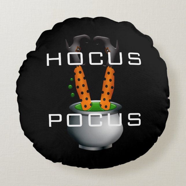 Coussins Ronds Oreiller à lancer d'Halloween (Devant)