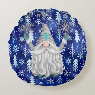 Coussins Ronds Oreiller à lancer Gnome de Noël