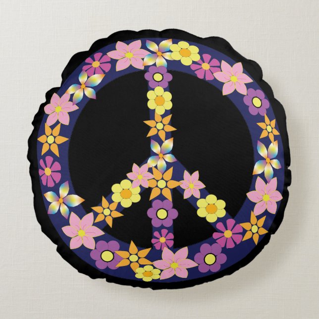 Coussins Ronds Oreiller à lancer rond (Devant)