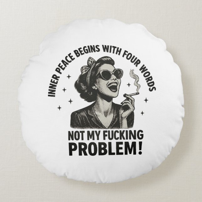 Coussins Ronds Oreiller à lancer rond (Devant)