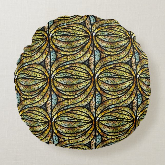Coussins Ronds Oreiller à lancer rond (Devant)