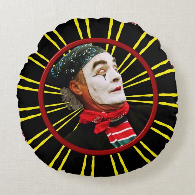 Coussins Ronds Oreiller à lancer rond de mime (Devant)