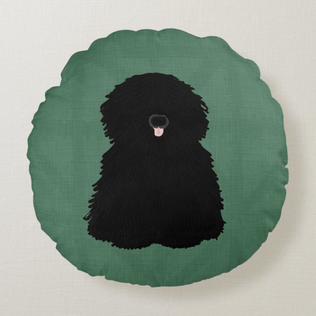 Coussins Ronds Oreiller à lancer rond Puli (Devant)