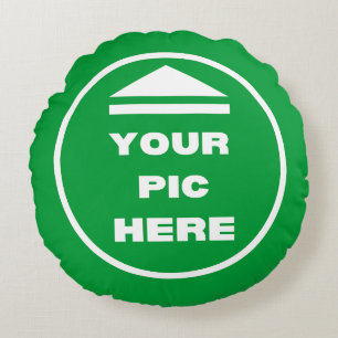 Coussins Ronds Oreiller à lancer ronde - Ajouter votre image