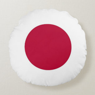 Coussins Ronds Oreiller à lancer ronde avec drapeau du Japon