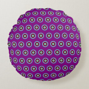 Coussins Ronds Oreiller à lancer ronde géométrique - Couleur gras