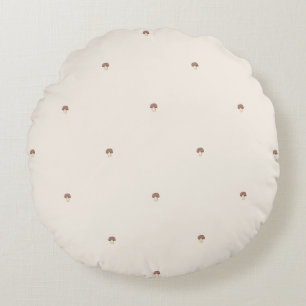Coussins Ronds Oreiller à motif champignon minimal – Léger / Rond