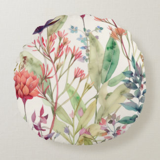 Coussins Ronds oreiller à motif floral vintage