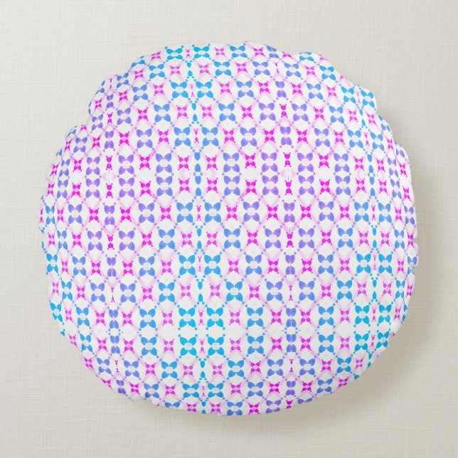 Coussins Ronds Oreiller à motif vibrant (Devant)