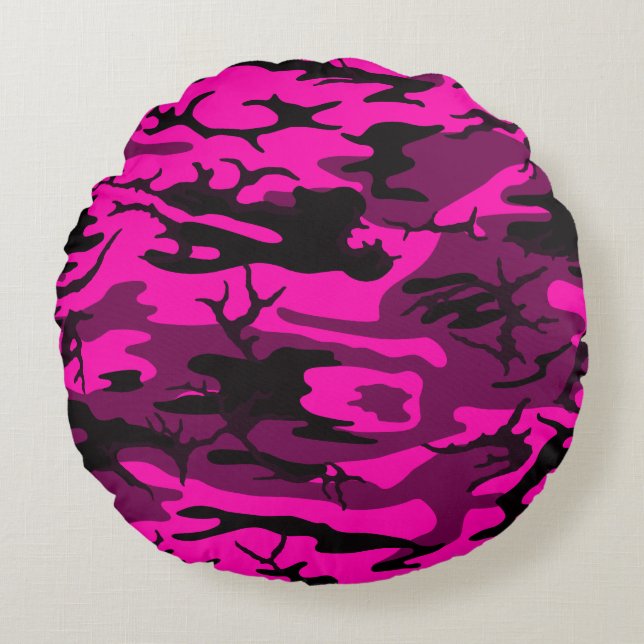 Coussins Ronds Oreiller Alien Camo Rose (Devant)