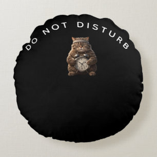 Coussins Ronds Oreiller de chat de gym drôle hors service – Décor