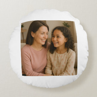Coussins Ronds Oreiller de Jour des Mères personnalisé