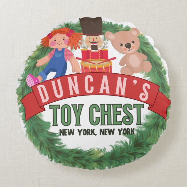 Coussins Ronds Oreiller de Noël (Devant)